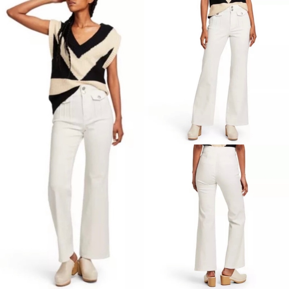 Victor Glemaud x Target Women's White High-Rise Flare Jeans size 2